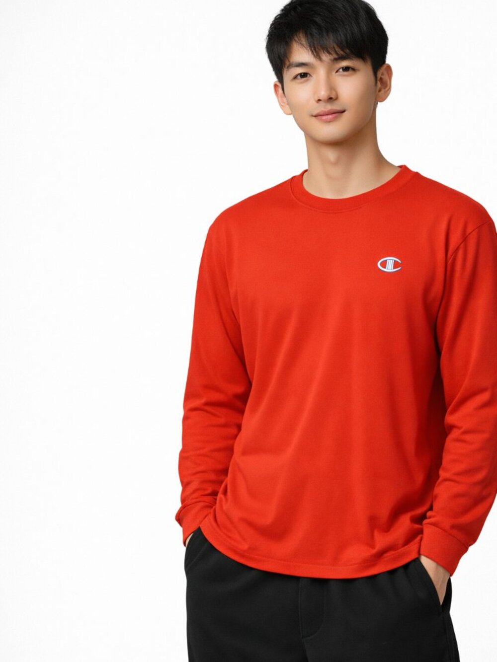 1/2 PRICE🔻Champion Red L/S Tee Size L